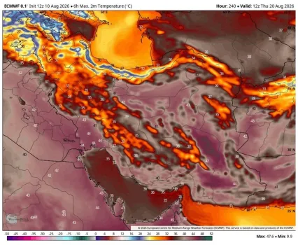 اخطار فعالیت سیستم بارندگی جدید ادامه موج گرمای شدید در یک استان