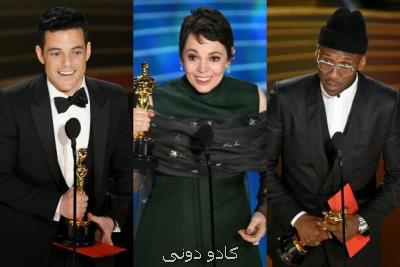 برندگان اسكار بازیگری جایزه می دهند